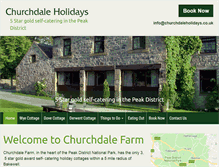 Tablet Screenshot of churchdaleholidays.co.uk